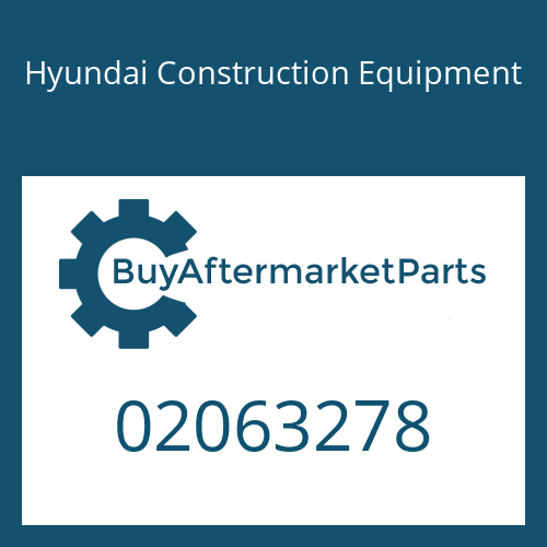 Hyundai Construction Equipment 02063278 - Washer