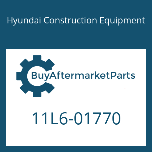 Hyundai Construction Equipment 11L6-01770 - PLATE