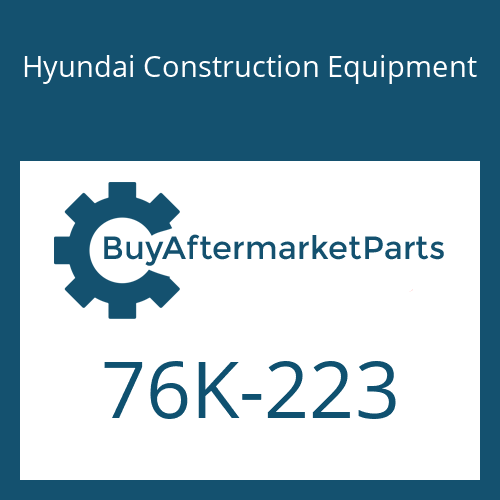 Hyundai Construction Equipment 76K-223 - O-RING