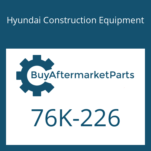 Hyundai Construction Equipment 76K-226 - O-RING