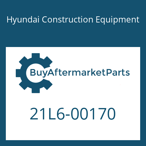 Hyundai Construction Equipment 21L6-00170 - BOLT