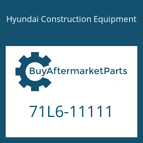 Hyundai Construction Equipment 71L6-11111 - PLATE ASSY-BOTTOM