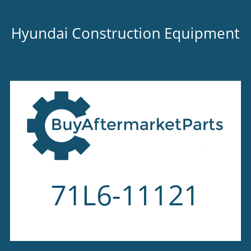 Hyundai Construction Equipment 71L6-11121 - PLATE-BOTTOM