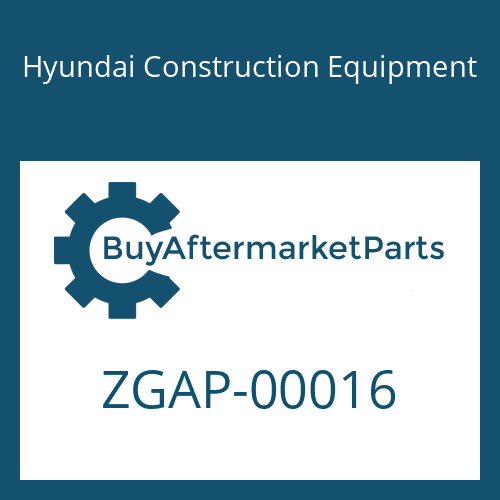 Hyundai Construction Equipment ZGAP-00016 - PLUG-MAGNETIC