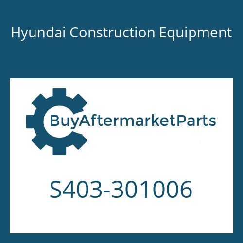 S403-301006 Hyundai Construction Equipment WASHER-PLAIN