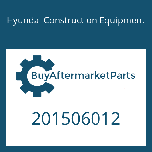 Hyundai Construction Equipment 201506012 - BOLT-HEX