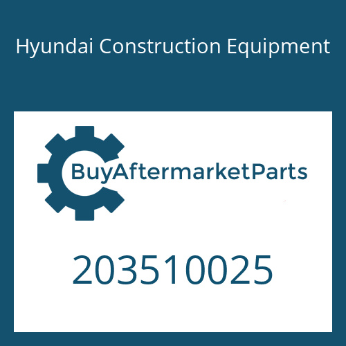 Hyundai Construction Equipment 203510025 - Bolt-Socket