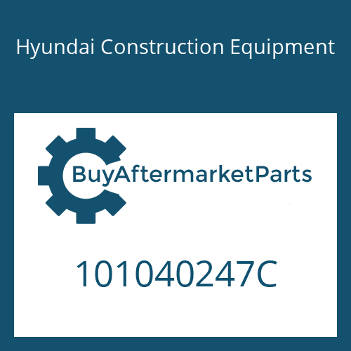 101040247C Hyundai Construction Equipment BEARING-UP