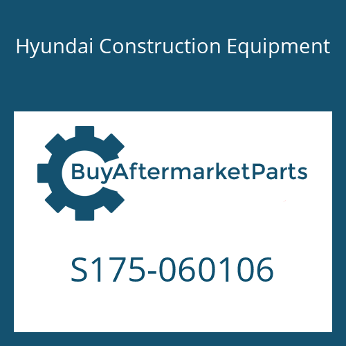 Hyundai Construction Equipment S175-060106 - BOLT-SOCKET