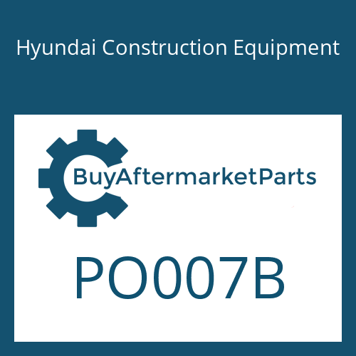 Hyundai Construction Equipment PO007B - Deleted