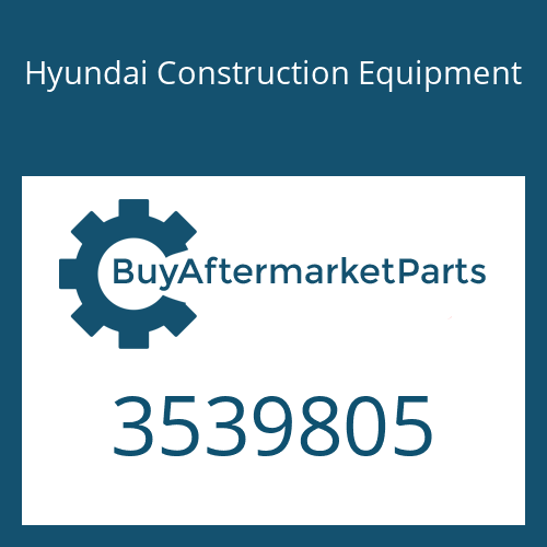 3539805 Hyundai Construction Equipment Shaft & Wheel