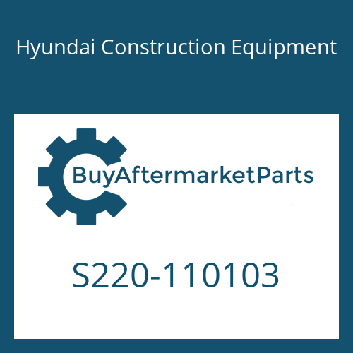 Hyundai Construction Equipment S220-110103 - PLUG