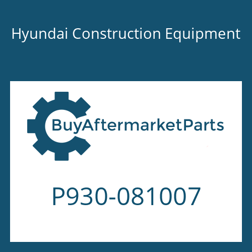 Hyundai Construction Equipment P930-081007 - HOSE ASSY-ORFS&THD