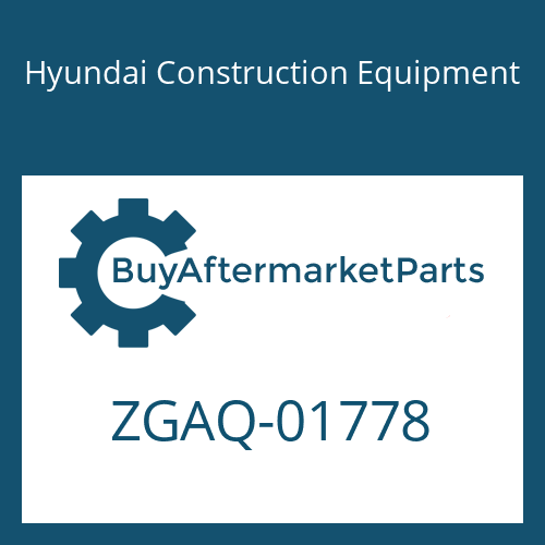 Hyundai Construction Equipment ZGAQ-01778 - SCREW-CAP