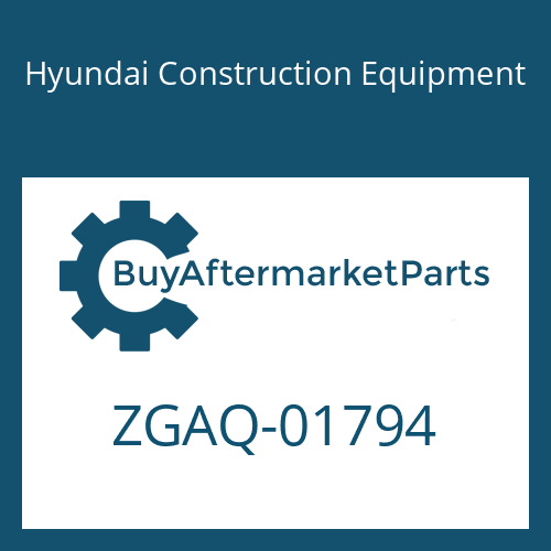 Hyundai Construction Equipment ZGAQ-01794 - SCREW-CAP