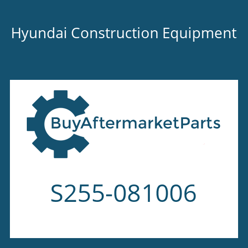S255-081006 Hyundai Construction Equipment NUT-HEX