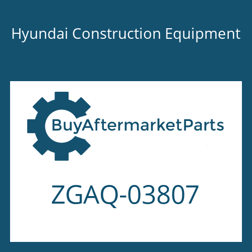 Hyundai Construction Equipment ZGAQ-03807 - SCREW-CAP