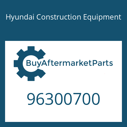96300700 Hyundai Construction Equipment Hose-Over Flow