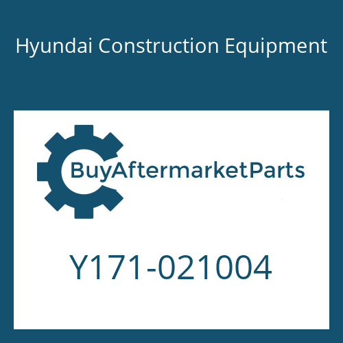 Y171-021004 Hyundai Construction Equipment O-RING