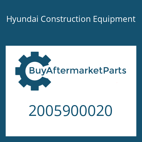 Hyundai Construction Equipment 2005900020 - Deleted