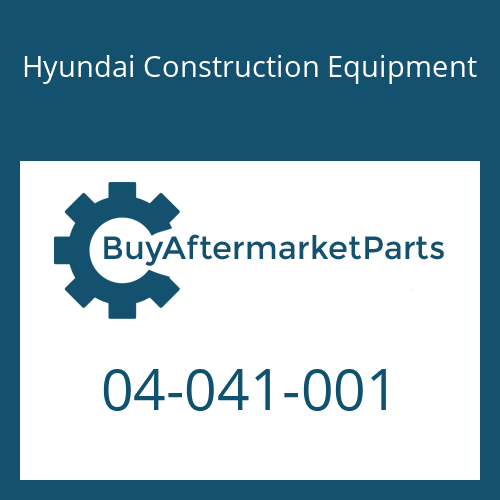 Hyundai Construction Equipment 04-041-001 - PIN-SPLIT