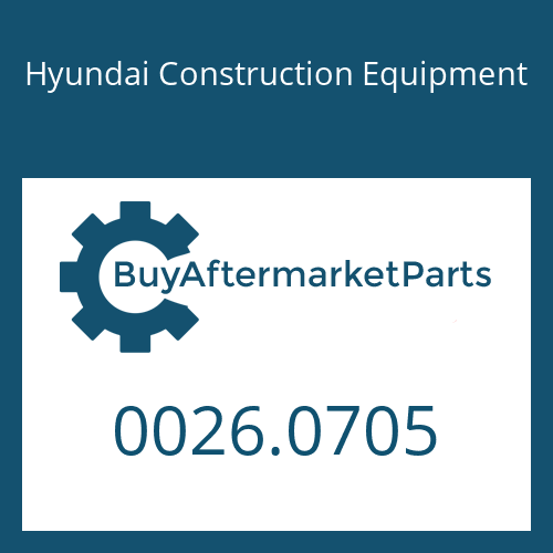 Hyundai Construction Equipment 0026.0705 - NUT