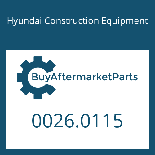 Hyundai Construction Equipment 0026.0115 - Screw