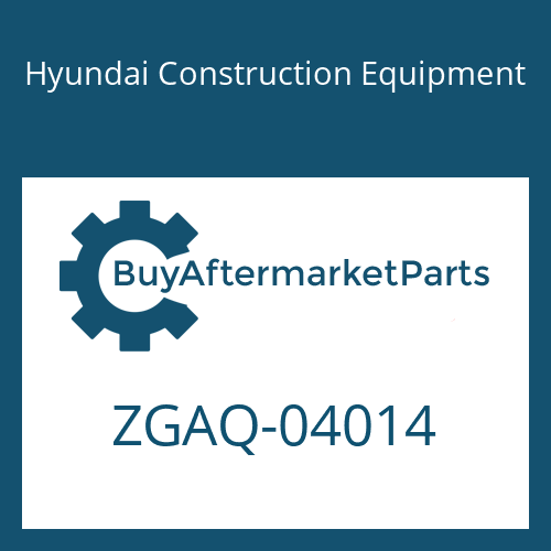 Hyundai Construction Equipment ZGAQ-04014 - RING-16.78