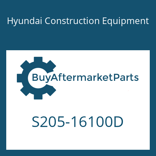 S205-16100D Hyundai Construction Equipment NUT-HEX