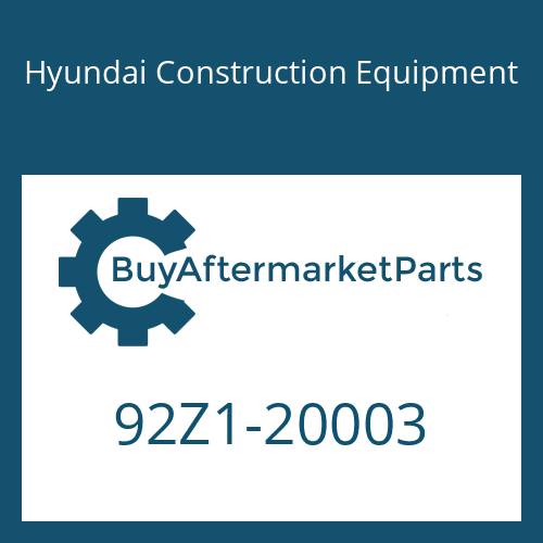 Hyundai Construction Equipment 92Z1-20003 - TOOL KIT