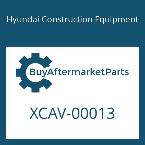 Hyundai Construction Equipment XCAV-00013 - RING-BACKUP