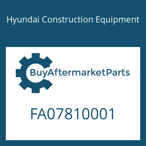 Hyundai Construction Equipment FA07810001 - ARMATURE