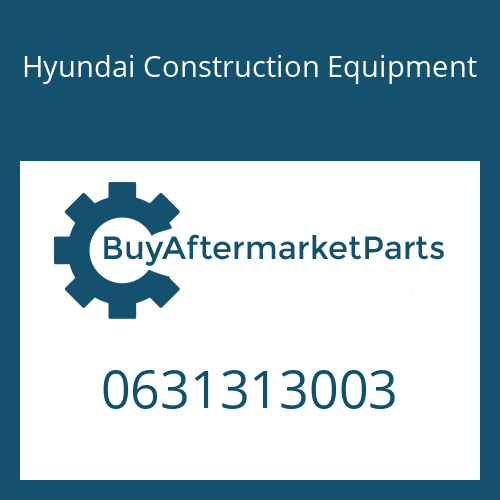 Hyundai Construction Equipment 0631313003 - Pin-Parallel