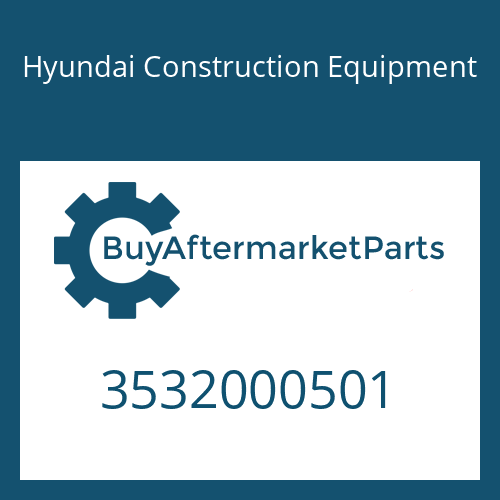 3532000501 Hyundai Construction Equipment AXLE-REAR