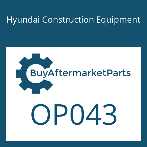 Hyundai Construction Equipment OP043 - PLUG-PO