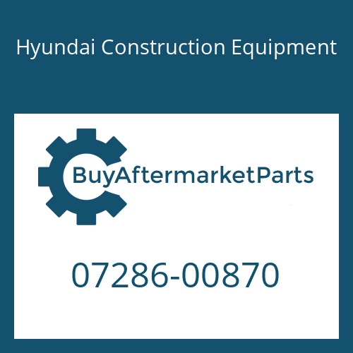 Hyundai Construction Equipment 07286-00870 - Hose