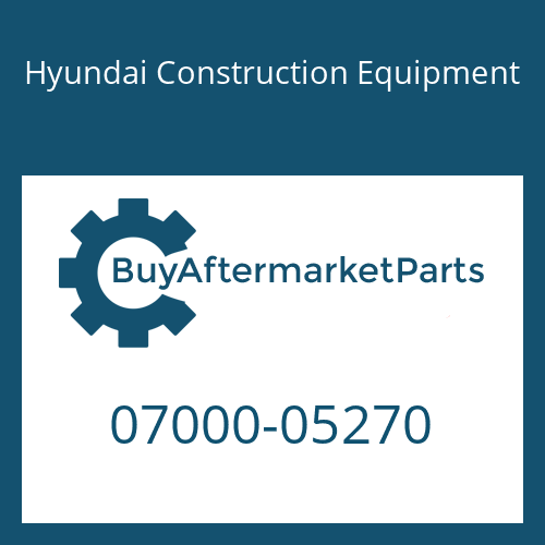 Hyundai Construction Equipment 07000-05270 - O-Ring