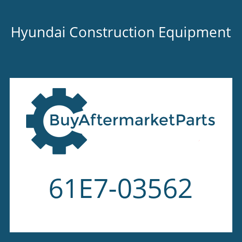 Hyundai Construction Equipment 61E7-03562 - Boom Wa