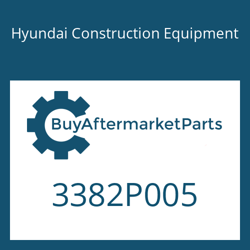 Hyundai Construction Equipment 3382P005 - CAP