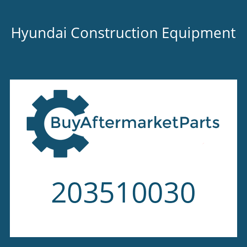 Hyundai Construction Equipment 203510030 - Bolt-Socket