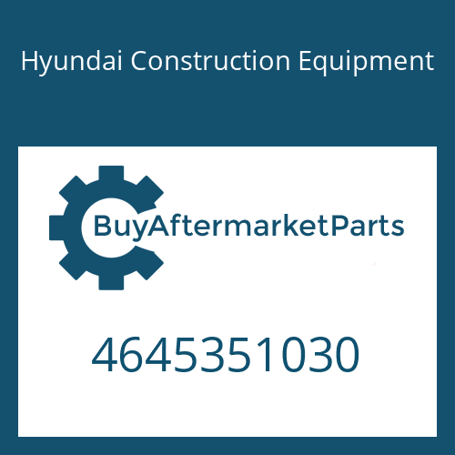 Hyundai Construction Equipment 4645351030 - Piston