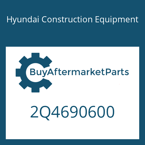 Hyundai Construction Equipment 2Q4690600 - O-RING
