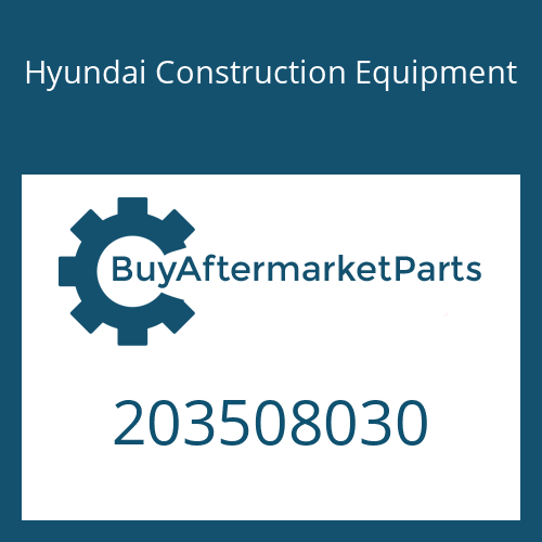 Hyundai Construction Equipment 203508030 - BOLT-SOCKET