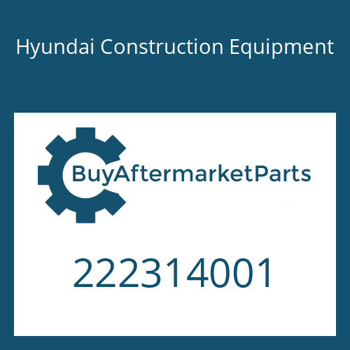 Hyundai Construction Equipment 222314001 - NUT,WH/HANDLE