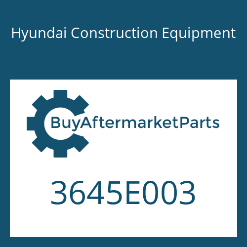 Hyundai Construction Equipment 3645E003 - Bracket