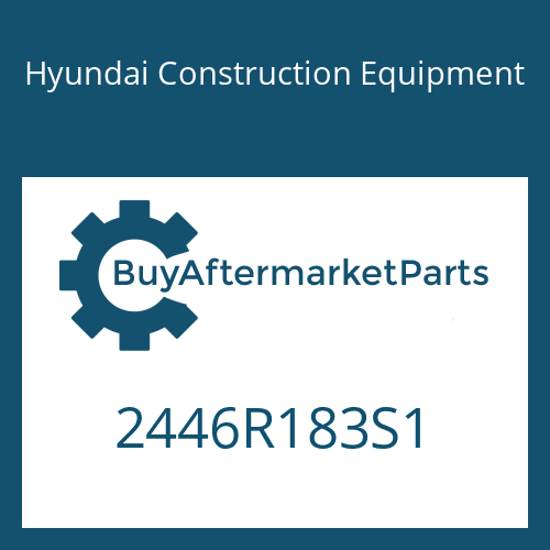 Hyundai Construction Equipment 2446R183S1 - Head