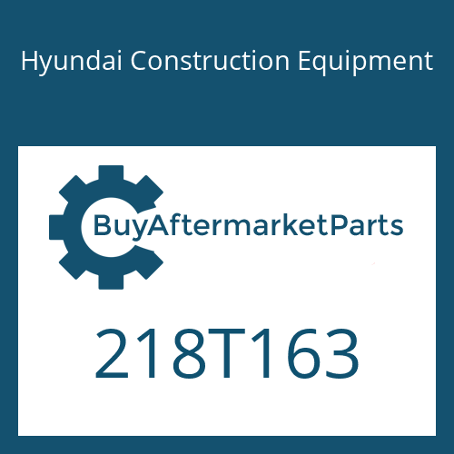 Hyundai Construction Equipment 218T163 - PACKING