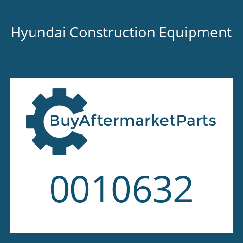 Hyundai Construction Equipment 0010632 - Cap Screw