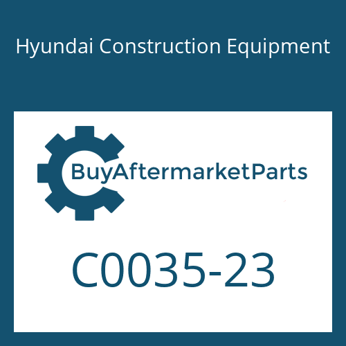 Hyundai Construction Equipment C0035-23 - Gear C Idler