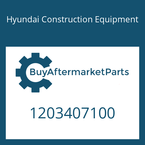 Hyundai Construction Equipment 1203407100 - Bolt